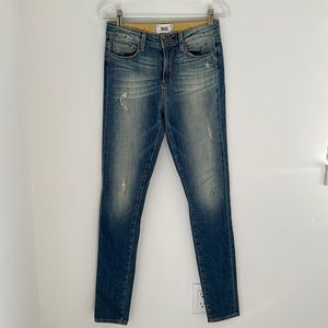 Paige hoxton Ultra skinny splatter paint detail jeans size 26